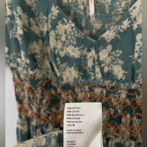 Free People Ellie printed dress size XS NWOT - Picture 6 of 6
